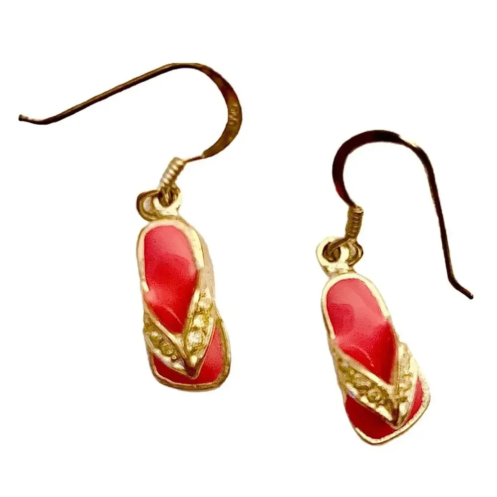 Flip flop earrings NWOT